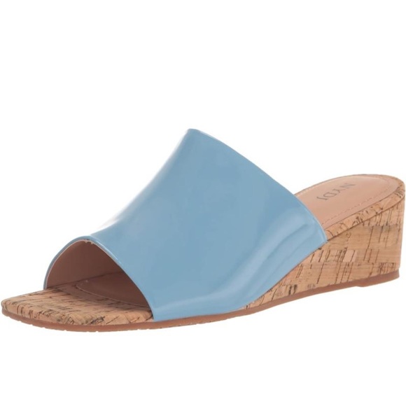 NYDJ Shoes - NYDJ Blue Wedge Slip-On Shoes